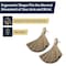 Kings County Set of 2 Natural Straw Whisk Small Hand Broom with Ergonomic Shape for Multi-Surface Cleaning GW45A03-13-2 - alternate 2