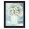 Homeroots White Blooms Black Grooved Framed Print Wall Art 530123 - alternate 2