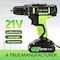 Edendirect 21V Cordless Electric Drill - Multifunctional Lithium-Ion Impact Drill with LED and Variable Speed IR-TB15 - alternate 5