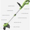 Greenworks 24V 12'' Cordless Battery String Trimmer & Edger with 2.0 Ah Battery & Charger 2128502 - alternate 3