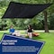 Tarps Now Heavy Duty Tarp, 6 ft x 10 ft, 50 Mil, Black, Mesh CSM75BK-0610 - alternate 3