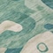 Homeroots 9' X 12' Teal Blue Ivory And Beige Abstract Washable Indoor Outdoor Area Rug 630613 - alternate 4