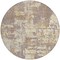 Homeroots 8' Lavender Gold And Beige Round Abstract Washable Indoor Outdoor Area Rug 597982 - alternate 4