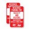 Signmission Reserved Parking for Faculty and Visitors Unauthorized , 12'' X 18'', Heavy Gauge Aluminum, 2PK A-1218-2PACK-23103 - alternate 1