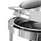 Megachef 6.3Qt Round Stainless Steel Dome Professional Chafing Dish/Buffet Serving Dish with Window MG-431101 - alternate 3