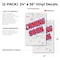 Signmission Coming Soon, Vinyl Decals Only 24 Inch x 36 Inch, Vinyl Decal, 2PK DSB-2436-2PACK-Coming Soon - alternate 2