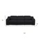 Homeroots 103" Black Italian Leather Reclining USB Sofa 632883 - alternate 4