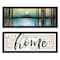 Homeroots Set Of Two Love or Home 1 Black Framed Print Wall Art, 2PK 406101 - alternate 1