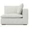 Homeroots 44" Gray Fabric Modular Sofa With Brown Legs 641030 - alternate 1