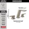 Delta Pivotal: Two Handle Widespread Bathroom Faucet 3599LF-SS-PR-MPU - alternate 3