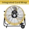 Edendirect Drum Fan, 24 in Blade Dia, 120V, 3,800/8,800 cfm IR-FAND24DC - alternate 3