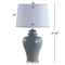 Jonathan Y Winnie 27" Ceramic Urn LED Table Lamp, Grey, 2PK JYL4020A-SET2 - alternate 4