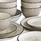 Elama Gia 24 Piece Round Stoneware Dinnerware Set in Cream EL-GIA24C - alternate 6
