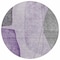 Homeroots 8' Purple Eggplant And Gray Round Abstract Washable Indoor Outdoor Area Rug 582028 - alternate 6