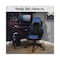 Emerge Vortex Bonded Leather Gaming Chair, Supports Up to 301 lbs, Blue/Black, Black Base 58293-CC - alternate 5