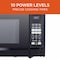 Commercial Chef 1.4 Cu.Ft.Countertop Microwave Oven, 1100 Watts, Small Compact Size, 10 Power Levels, Black CHM14110B6C - alternate 2