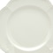 Homeroots White Four Piece Round Scallop Stoneware Service For Four Salad Plate Set 483505 - alternate 2