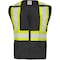 Ironwear Two-Tone Hi-Vis Safety Vest S Class 2 , Zipper 6 Pockets 1287-BKZ-RD-SM - alternate 1