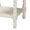 Baxton Studio Niklas Nightstand with Twisted Legs - 1-Drawer Bedroom Side Table with Storage Shelf, White 266-14635-ZORO - alternate 6