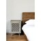 Homeroots 30" Gray Solid Wood Nightstand 489576 - alternate 4