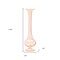 Homeroots Set of Two 11" Pink Glass Trumpet Table Vases, 2PK 632605 - alternate 3