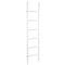 Homeroots 76" White Six Step Solid Wood Decorative Ladder 519096 - alternate 3