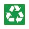 Sign Solutions Usa Recycling (Symbol), 30 in W x Square, Aluminum Sign DUS06DWT3030RS-200 - alternate 1