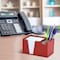 Acrimet Desktop Organizer Pencil, Pen, Paper, Clip, Caddy Holder (Plastic) (Paper Included) (Red Color) 954.VM - alternate 4