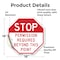 Signmission Stop Permission Required Beyond Thi, 18 Inch X 18 Inch, Vinyl Decal OC-D-18-293 - alternate 2