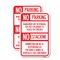 Signmission No Parking Management Not Responsible for Theft or Dama, 12'' X 18'', Heavy Gauge Aluminum, 2PK A-1218-2PACK-23709 - alternate 1