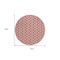 Homeroots 8' Red And Ivory Round Ogee Washable Indoor Outdoor Area Rug 601604 - alternate 4