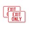 Signmission Exit Sign, Heavy Gauge Aluminum, 12 in W, 18 in H A-1218-2PACK-2662 - alternate 1