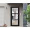 Vdomdoors Front Exterior Prehung FiberGlass Door Clear Glass See-through / Manux 8555 Matte Black Clear Glass MANUX8555EXD-BLK-W36 x H80-RH - alternate 2