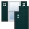 Ekena Millwork True Fit PVC San Antonio Mission Style Fixed Mount Shutters, Thermal Green, 12W x 44H, PR TFP001ST12X044FG - alternate 1