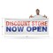 Signmission Discount Store Now Open, 48 Inch x 120 Inch, Vinyl Banner B-120-30546 - alternate 2