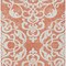 Homeroots 3' X 5' Coral And Ivory Damask Washable Indoor Outdoor Area Rug 614419 - alternate 4