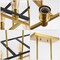 Jonathan Y Lloyd 35" 8-Light Farmhouse Industrial Iron Linear LED Pendant, Black/Brass Gold JYL6511A - alternate 6