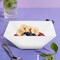Smarty Had A Party 3 qt. White Square Plastic Serving Bowls (24 Bowls), 24PK 6917-CASE - alternate 5