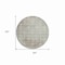Homeroots 8' Chocolate Round Damask Washable Indoor Outdoor Area Rug 607688 - alternate 4