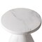 Leisuremod Dune 17 in Round Fiberstone Side Table, Pedestal Base, Weatherproof, Fully Assembled DST17MW - alternate 6