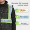 Protectx Winter Safety Vest, High Visibility Construction Workwear Vest with Pockets, Black ST-WV300D-BKBK-M - alternate 4