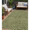 Homeroots 5' X 8' Olive Green And Light Green Abstract Washable Indoor Outdoor Area Rug 598987 - alternate 1