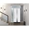 Vdomdoors Steel Door Deux 1744 Natural Oak Sidelight and Transom White Window Stainless Inserts Single Modern DEUX1744EXD-OAKW-W36+12xH80+16-LH-O - alternate 6