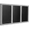 Ghent Enclosed Letter Board 36"x72", Satin PA33672BX-BK - alternate 1