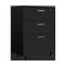 Homeroots 28" Black Wall mounted Accent Cabinet With Nine Shelves And Three Drawers 546375 - alternate 4