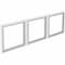Lorell Wall-Mount Hutch Frosted Glass Door, PK3 LLR59710 - alternate 1