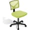 Simple Deluxe Low-Back Mesh Armless Office Chair, Swivel Rolling Computer Chair No Arms with Lumbar Support 3A88FNCHAIRC2077GN01 - alternate 1