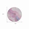 Homeroots 8' Mauve And Pink Round Abstract Washable Indoor Outdoor Area Rug 611383 - alternate 4