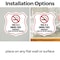 Signmission No Smoking Shield Sign This Is A Smoke F, 4 inch X 4 inch, Vinyl Decal, 2PK SHI-D-2PACK-4-401 - alternate 3