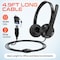 Delton Noise-Canceling Stereo On-Ear Headset, USB Type-A - Black 12Y - alternate 5
